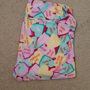 LuLaRoe TC Conversation Hearts Leggings